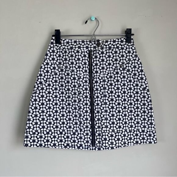 Rebecca Minkoff Navy Marigold Skirt - S - Picture 3 of 7